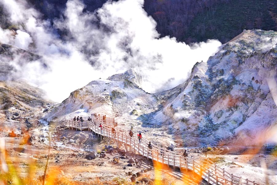 Thung lũng khoáng nóng Noboribetsu Jigokudani